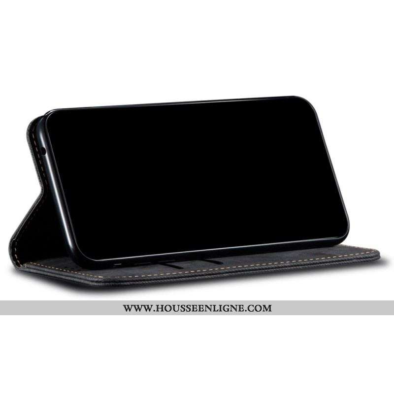 Flip Cover Xiaomi Redmi Note 11 Pro / Note 11 Pro 5G Tissu Jeans