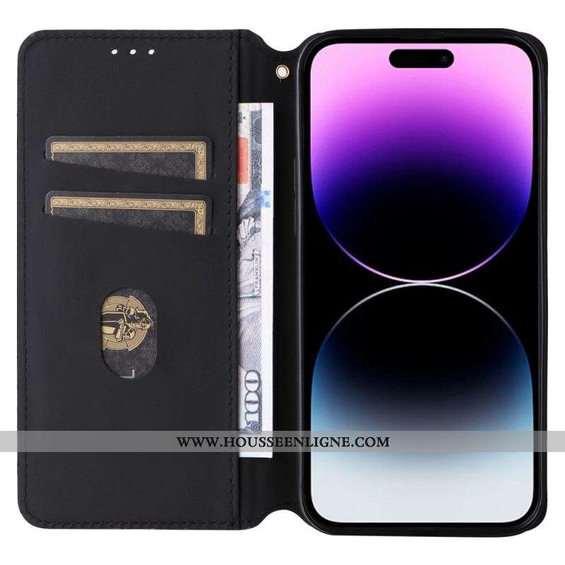 Flip Cover iPhone 15 Cubes 3D