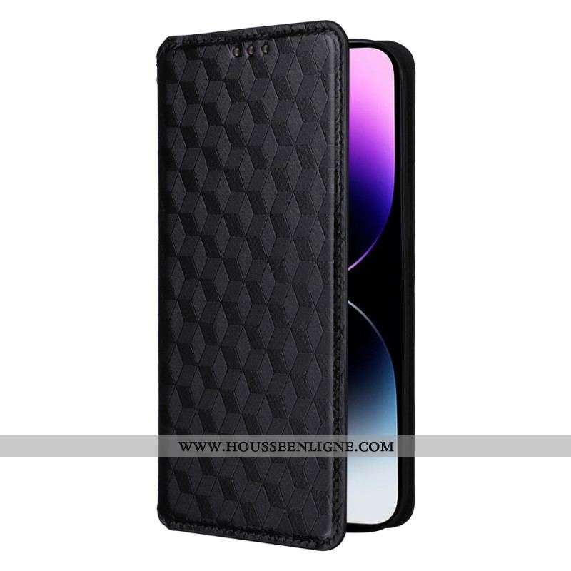 Flip Cover iPhone 15 Cubes 3D