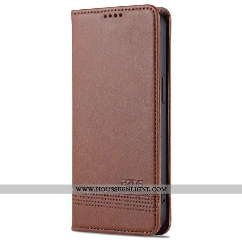 Flip Cover iPhone 15 Effet Cui AZNS