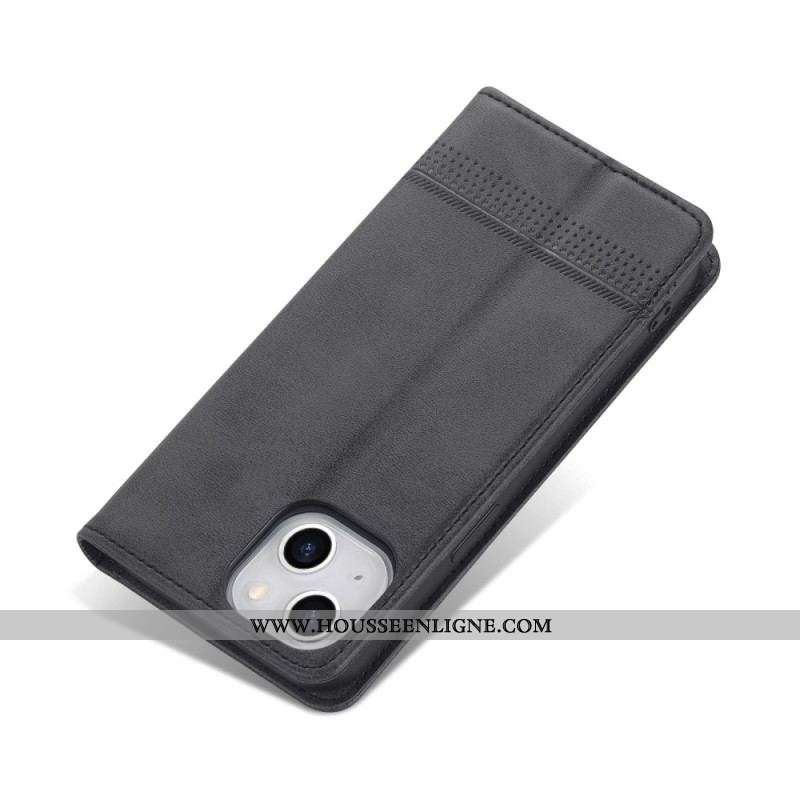 Flip Cover iPhone 15 Effet Cui AZNS