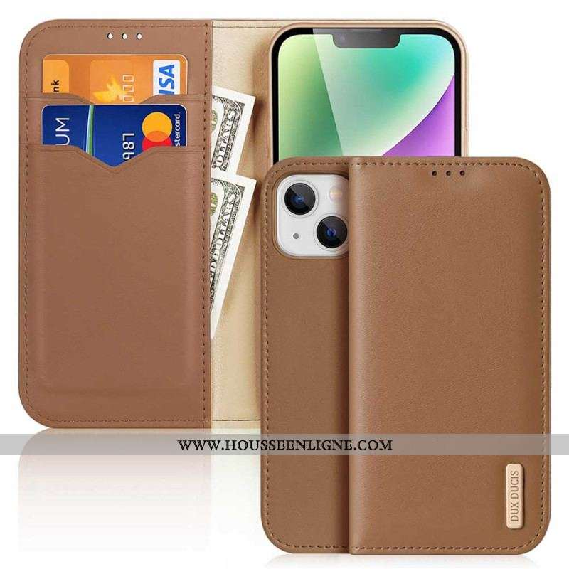Flip Cover iPhone 15 Plus Hivo Series DUX DUCIS