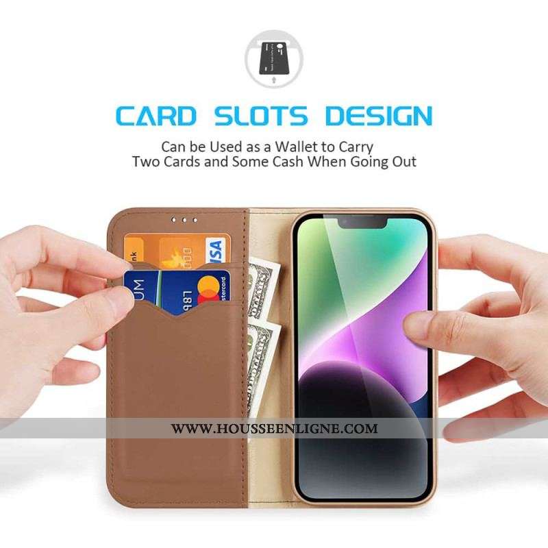 Flip Cover iPhone 15 Plus Hivo Series DUX DUCIS