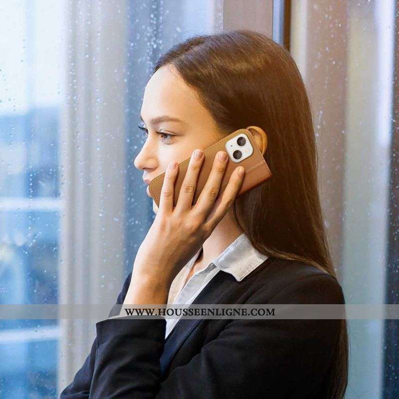 Flip Cover iPhone 15 Plus Hivo Series DUX DUCIS