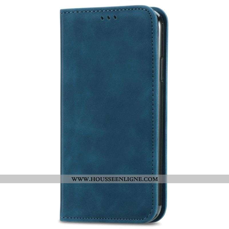 Flip Cover iPhone 15 Plus Simili Cuir Douceur