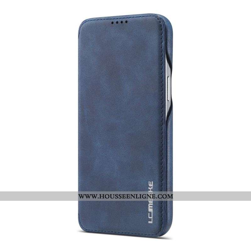 Flip Cover iPhone 15 Plus Simili Cuir LC.IMEEKE