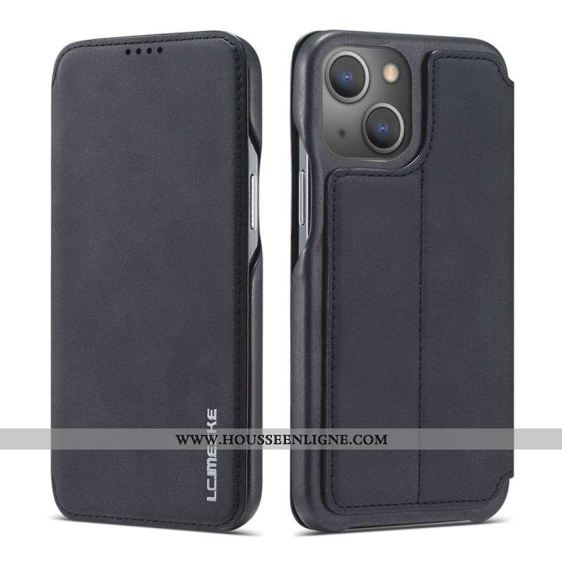Flip Cover iPhone 15 Plus Simili Cuir LC.IMEEKE