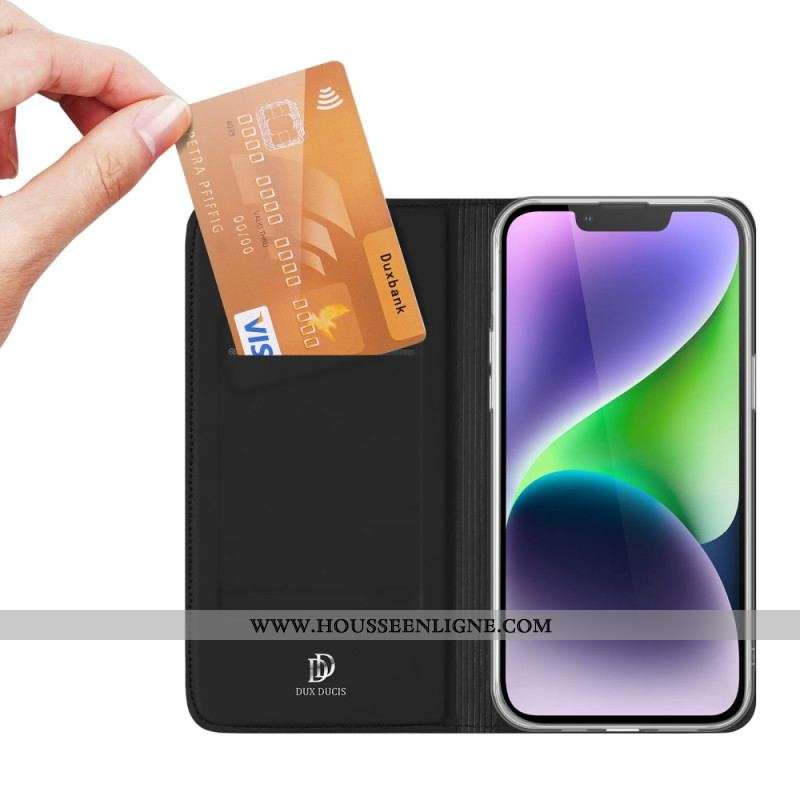 Flip Cover iPhone 15 Plus Skin-Pro series Dux Ducis