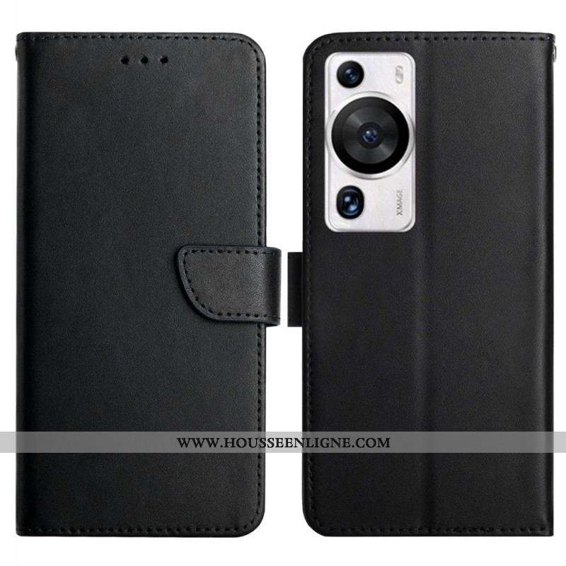 Housse Huawei P60 Pro Cuir Nappa Véritable