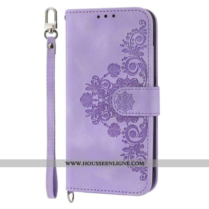 Housse Huawei P60 Pro Dentelle et Bandoulière