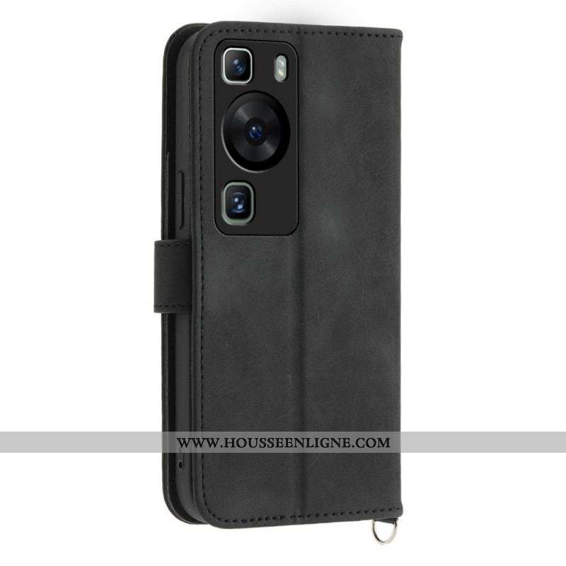 Housse Huawei P60 Pro Dentelle et Bandoulière