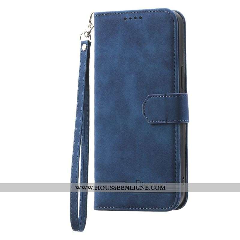 Housse Huawei P60 Pro Dierfeng à Lanière