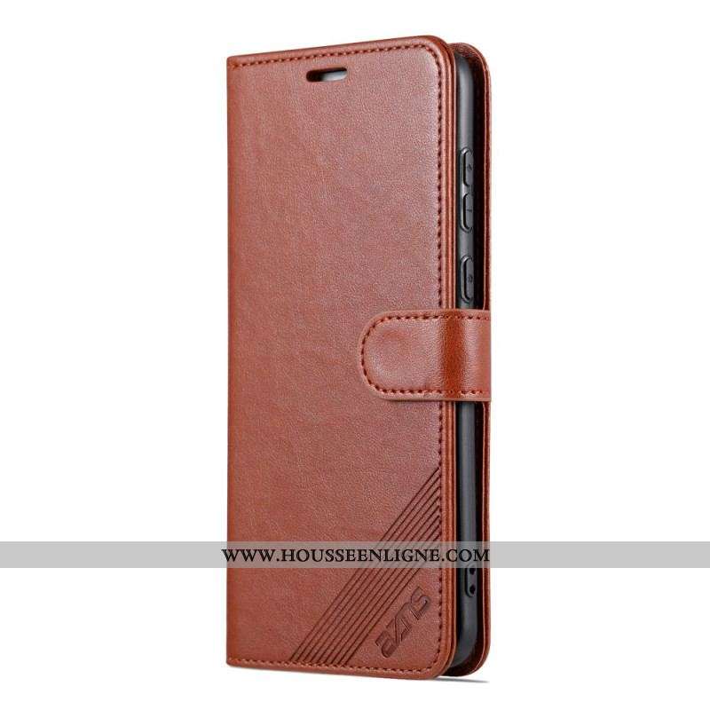 Housse Huawei P60 Pro Effet Cuir AZNS
