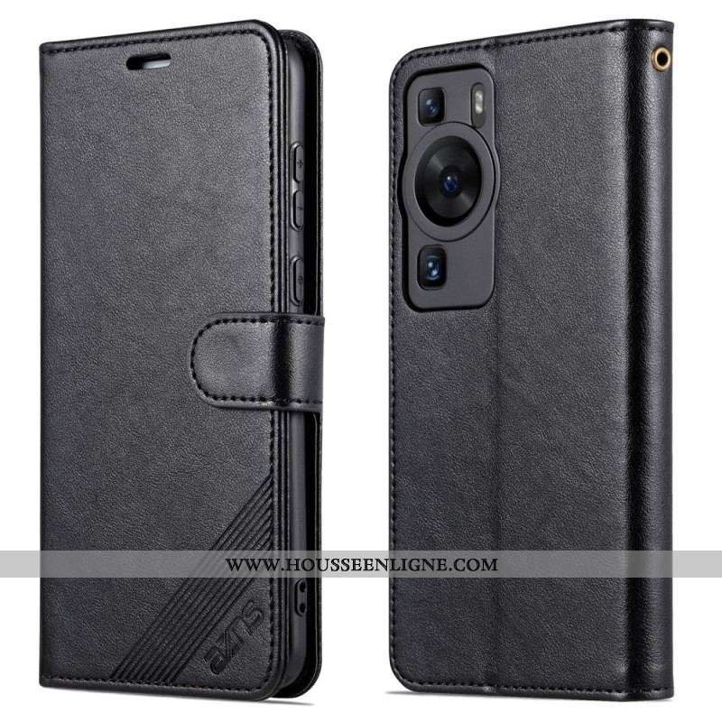 Housse Huawei P60 Pro Effet Cuir AZNS