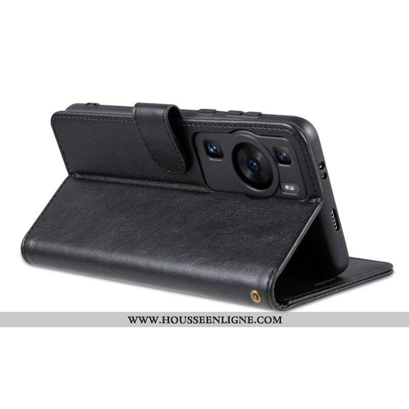 Housse Huawei P60 Pro Effet Cuir AZNS