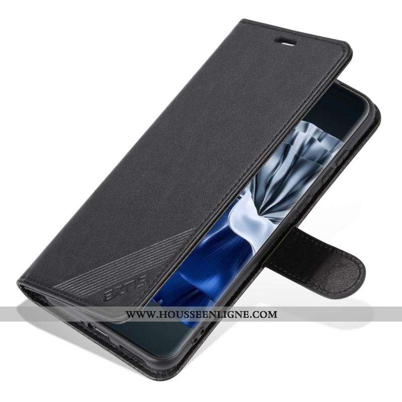 Housse Huawei P60 Pro Effet Cuir AZNS