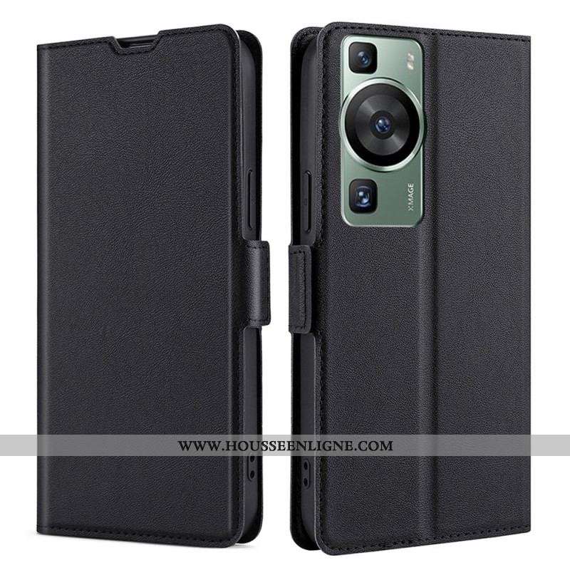 Housse Huawei P60 Pro Effet Cuir
