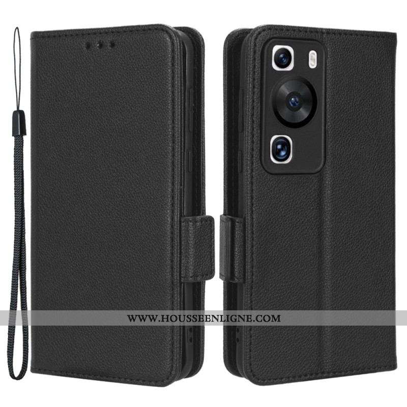 Housse Huawei P60 Pro Finesse Double Fermoir