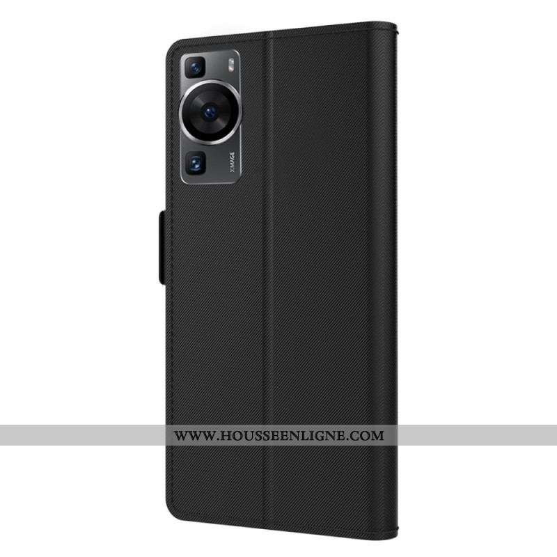 Housse Huawei P60 Pro Miroir et Porte-Cartes Amovible