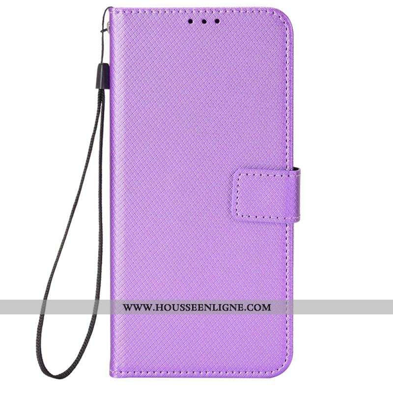 Housse Huawei P60 Pro Simili Cuir Stylé à Lanière