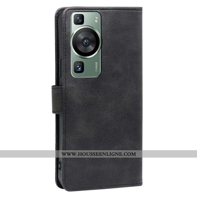 Housse Huawei P60 Pro Texture Veau