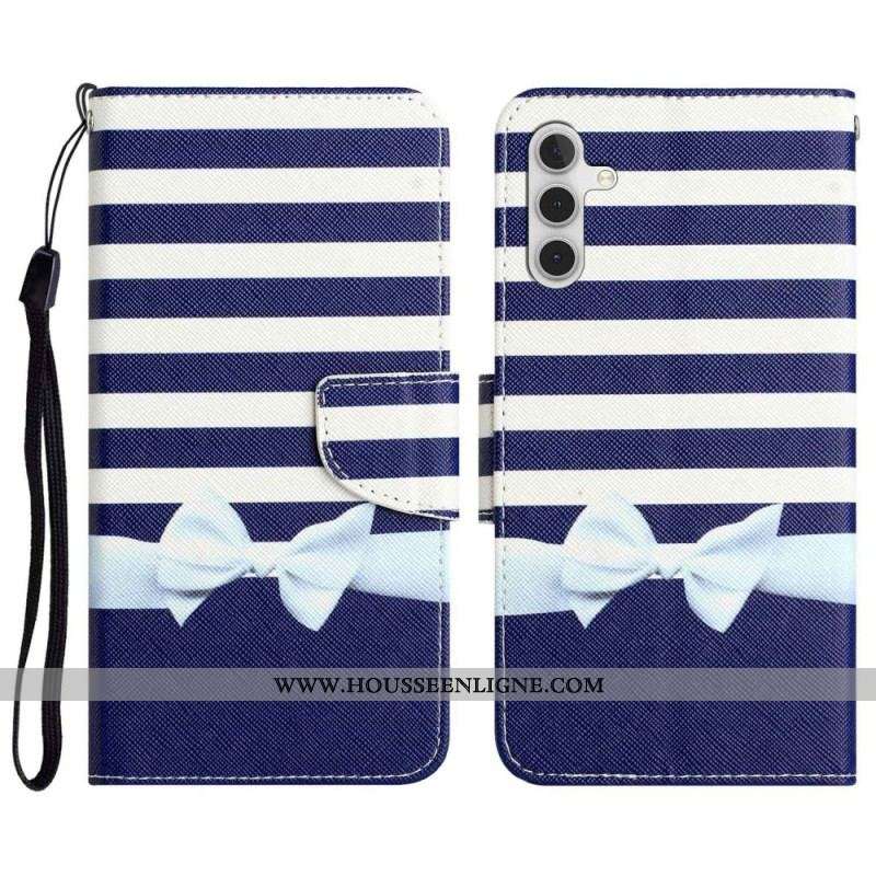Housse Samsung Galaxy A14 5G / A14 Marine à Lanière