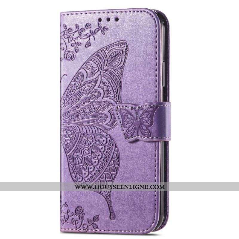 Housse Samsung Galaxy A14 5G / A14 Papillon Baroque