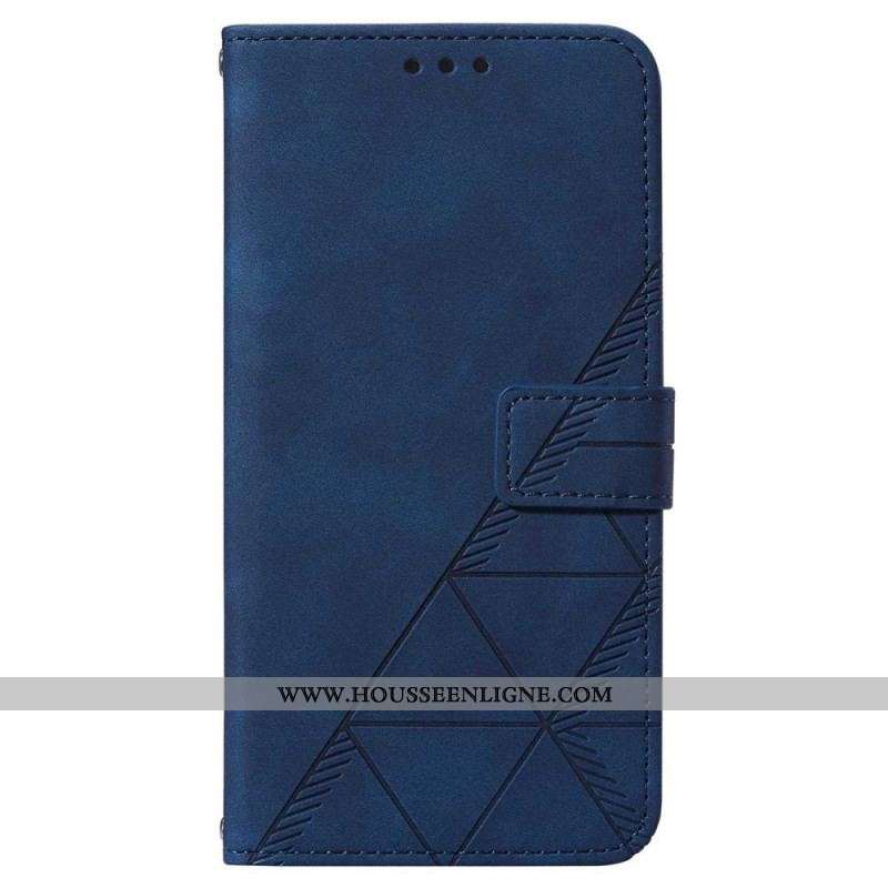 Housse Samsung Galaxy A14 5G / A14 Triangles avec Lanière
