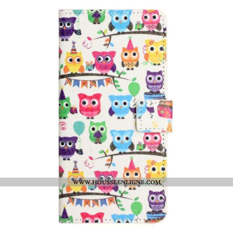 Housse Samsung Galaxy A14 5G / A14 Tribu de Hiboux