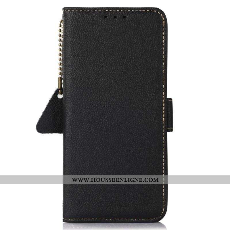 Housse Samsung Galaxy A14 5G / A14 Véritable Cuir RFID