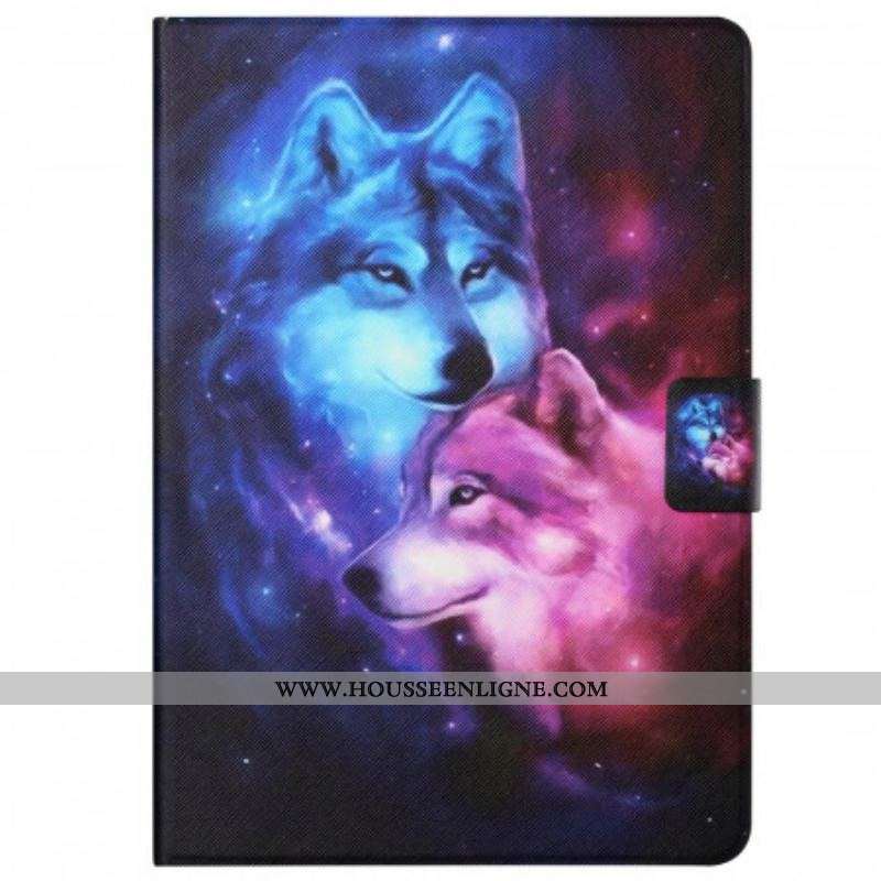 Housse Samsung Galaxy Tab A8 (2021) Couple de Loups