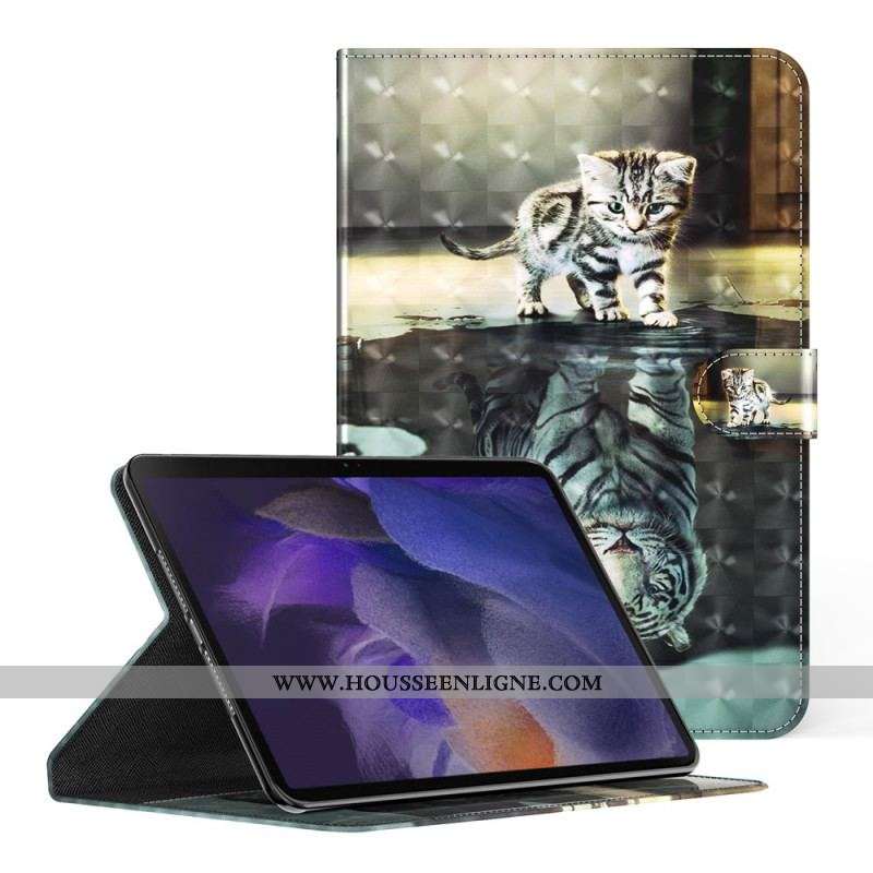 Housse Samsung Galaxy Tab A8 (2021) Light Spot Rêve de Chat