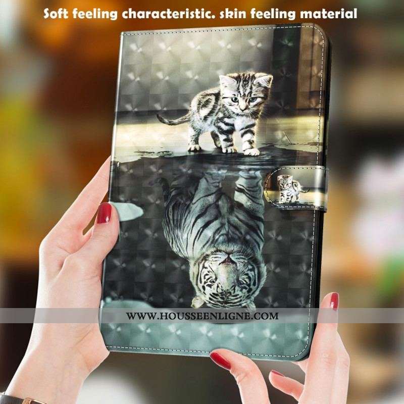 Housse Samsung Galaxy Tab A8 (2021) Light Spot Rêve de Chat