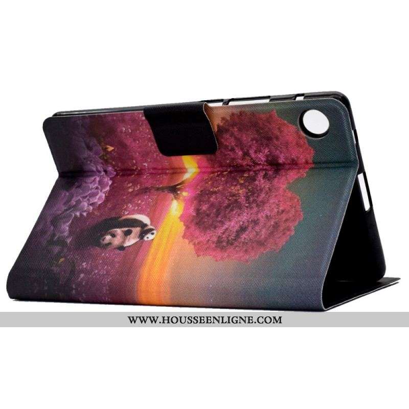 Housse Samsung Galaxy Tab A8 (2021) Panda Coeur