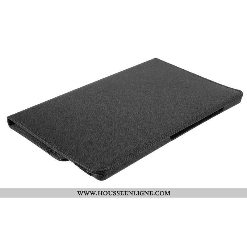 Housse Samsung Galaxy Tab A8 (2021) Rotative à Simili Cuir Litchi