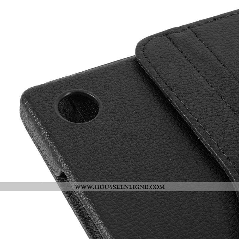 Housse Samsung Galaxy Tab A8 (2021) Rotative à Simili Cuir Litchi