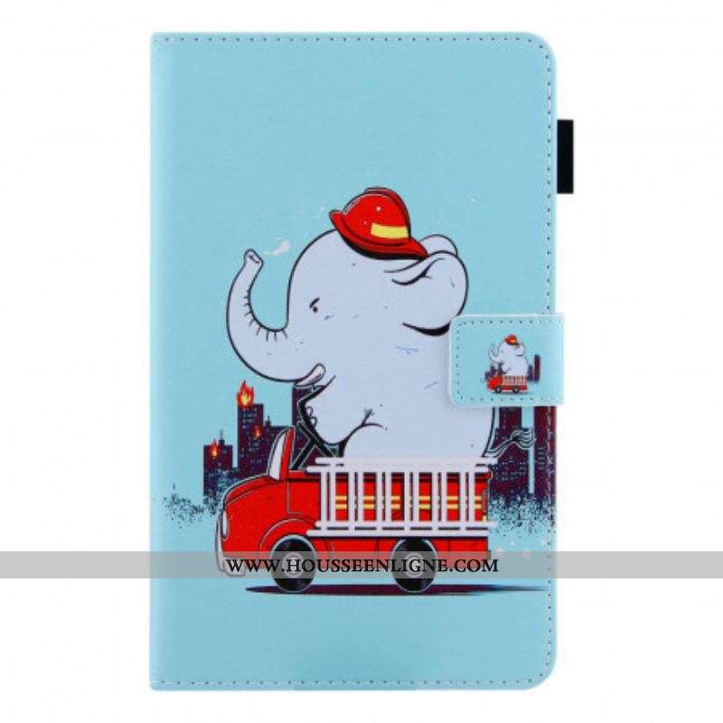 Housse Samsung Galaxy Tab A8 (2021) Éléphant Pompier