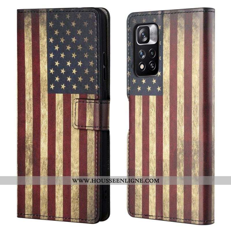 Housse Xiaomi Redmi Note 11 Pro / Note 11 Pro 5G Drapeau USA