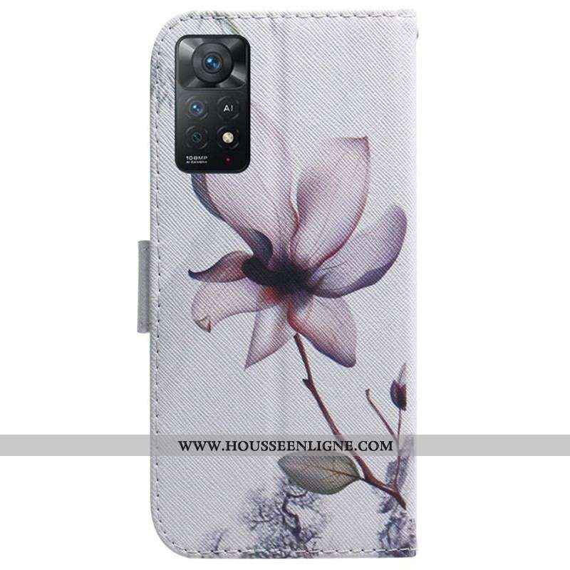 Housse Xiaomi Redmi Note 11 Pro / Note 11 Pro 5G Fleur Vieux Rose