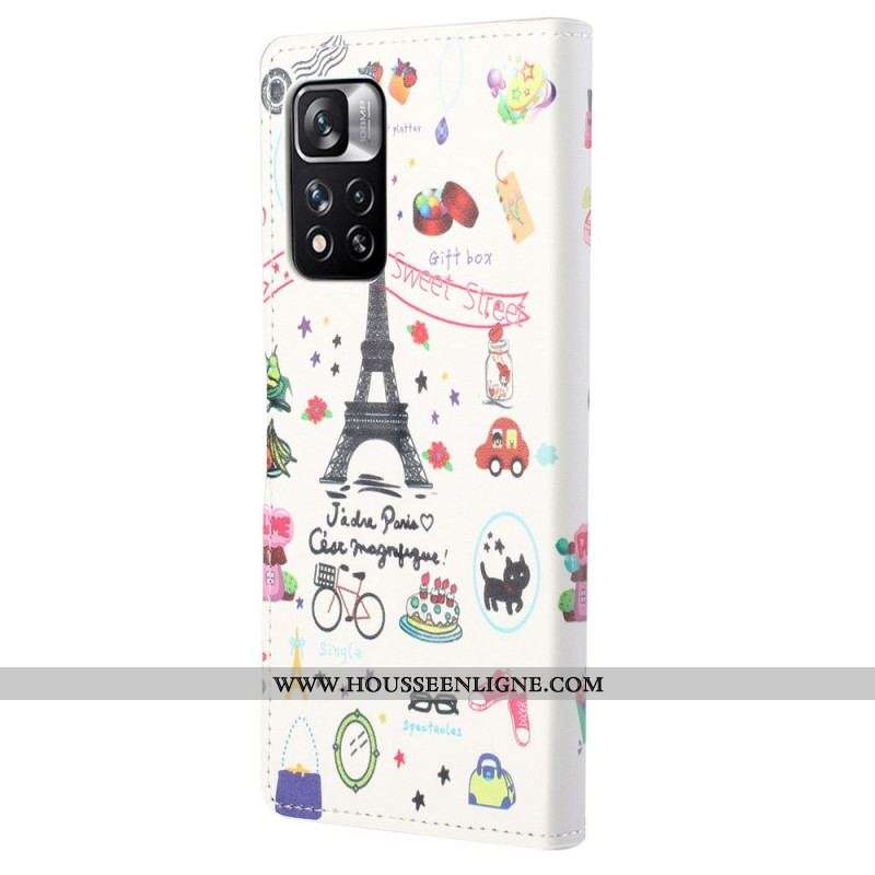 Housse Xiaomi Redmi Note 11 Pro / Note 11 Pro 5G J'adore Paris