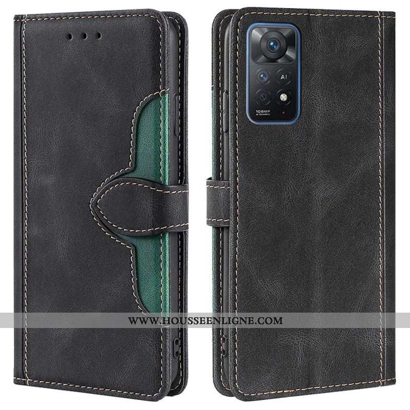 Housse Xiaomi Redmi Note 11 Pro / Note 11 Pro 5G Simili Cuir Bicolore Stylish