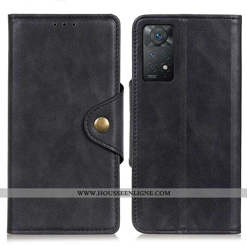 Housse Xiaomi Redmi Note 11 Pro / Note 11 Pro 5G Simili Cuir Bouton