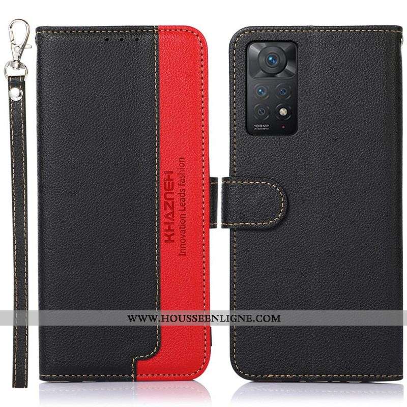 Housse Xiaomi Redmi Note 11 Pro / Note 11 Pro 5G Style Litchi RFID KHAZNEH