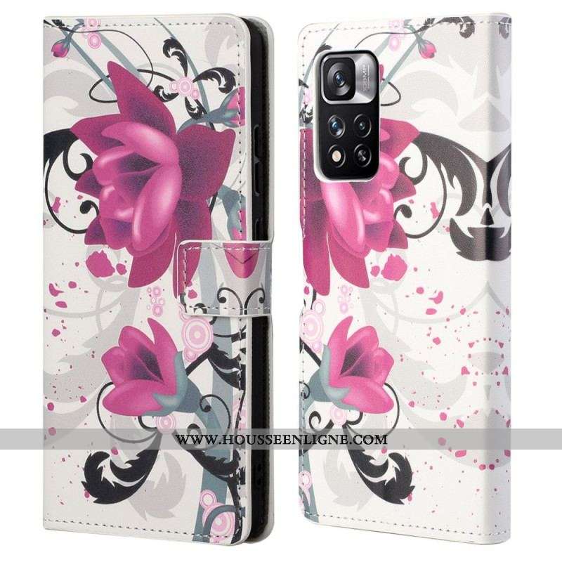 Housse Xiaomi Redmi Note 11 Pro / Note 11 Pro 5G Tropical Flowers