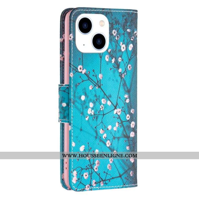 Housse iPhone 15 Branches Fleuries
