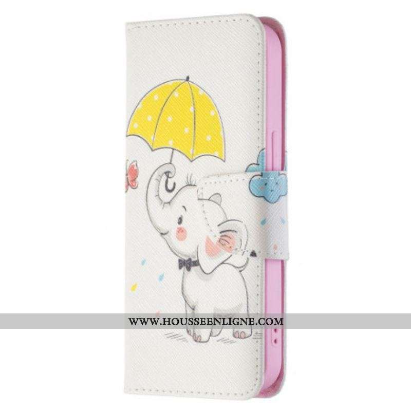 Housse iPhone 15 Bébé Éléphant