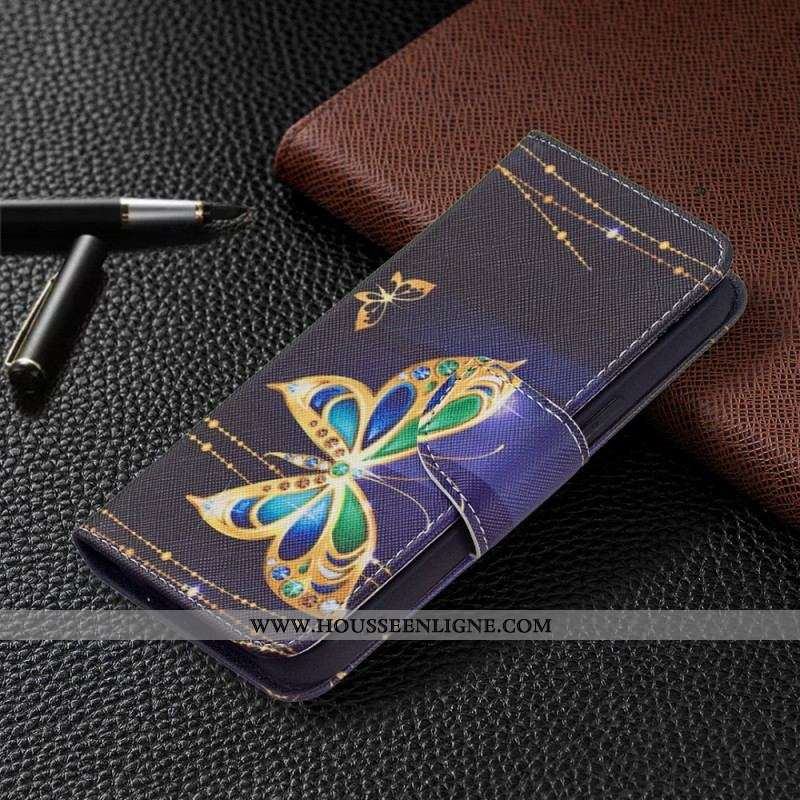 Housse iPhone 15 Papillons Précieux