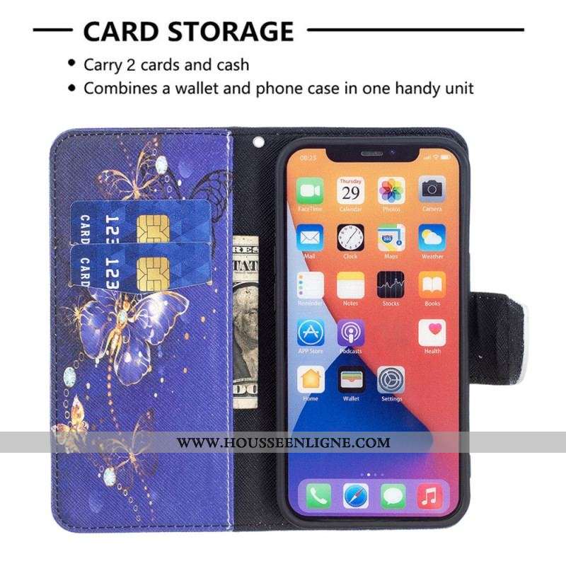 Housse iPhone 15 Papillons de Nuit