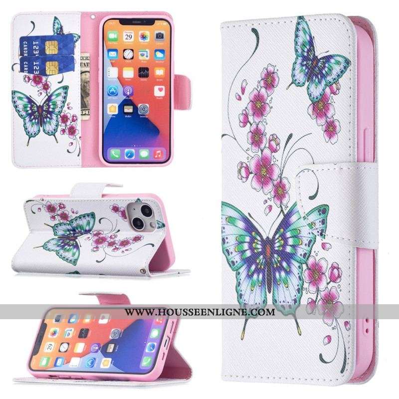 Housse iPhone 15 Papillons en Vol