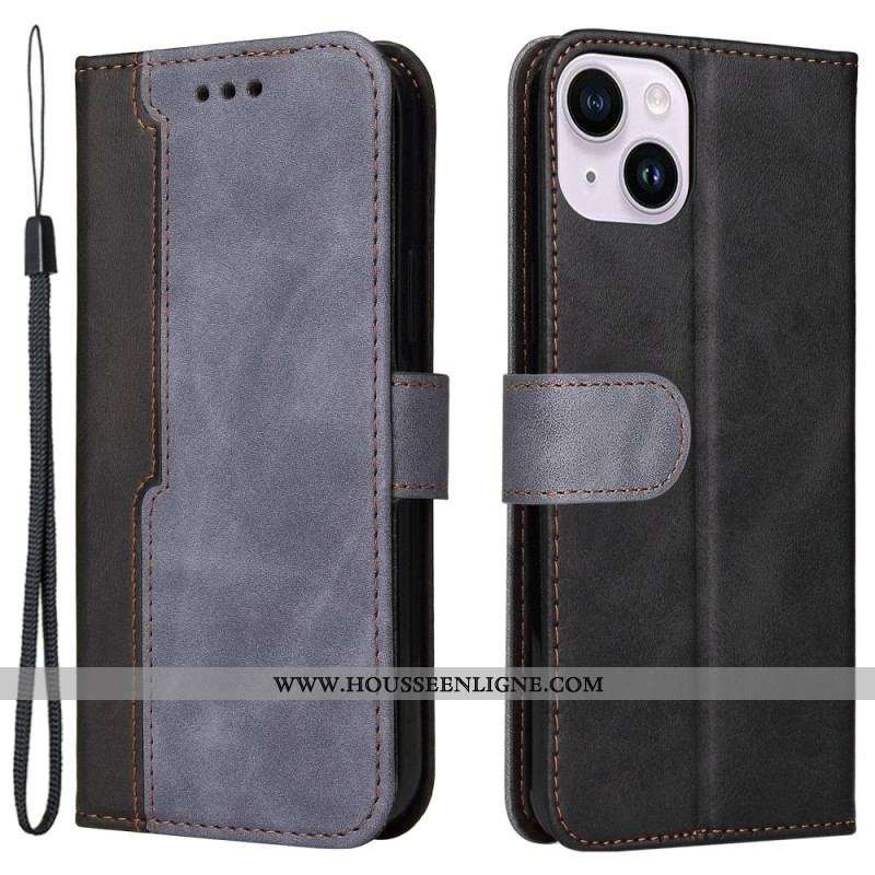 Housse iPhone 15 Plus Bicolore Stylée